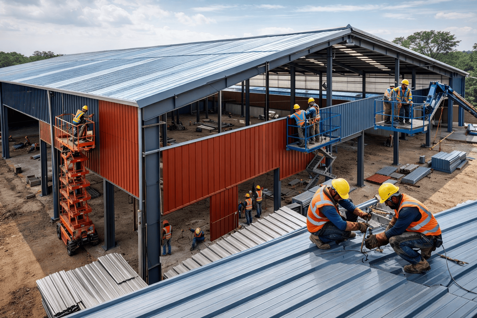 INDUSTRIAL SHED & ROOFING WORK